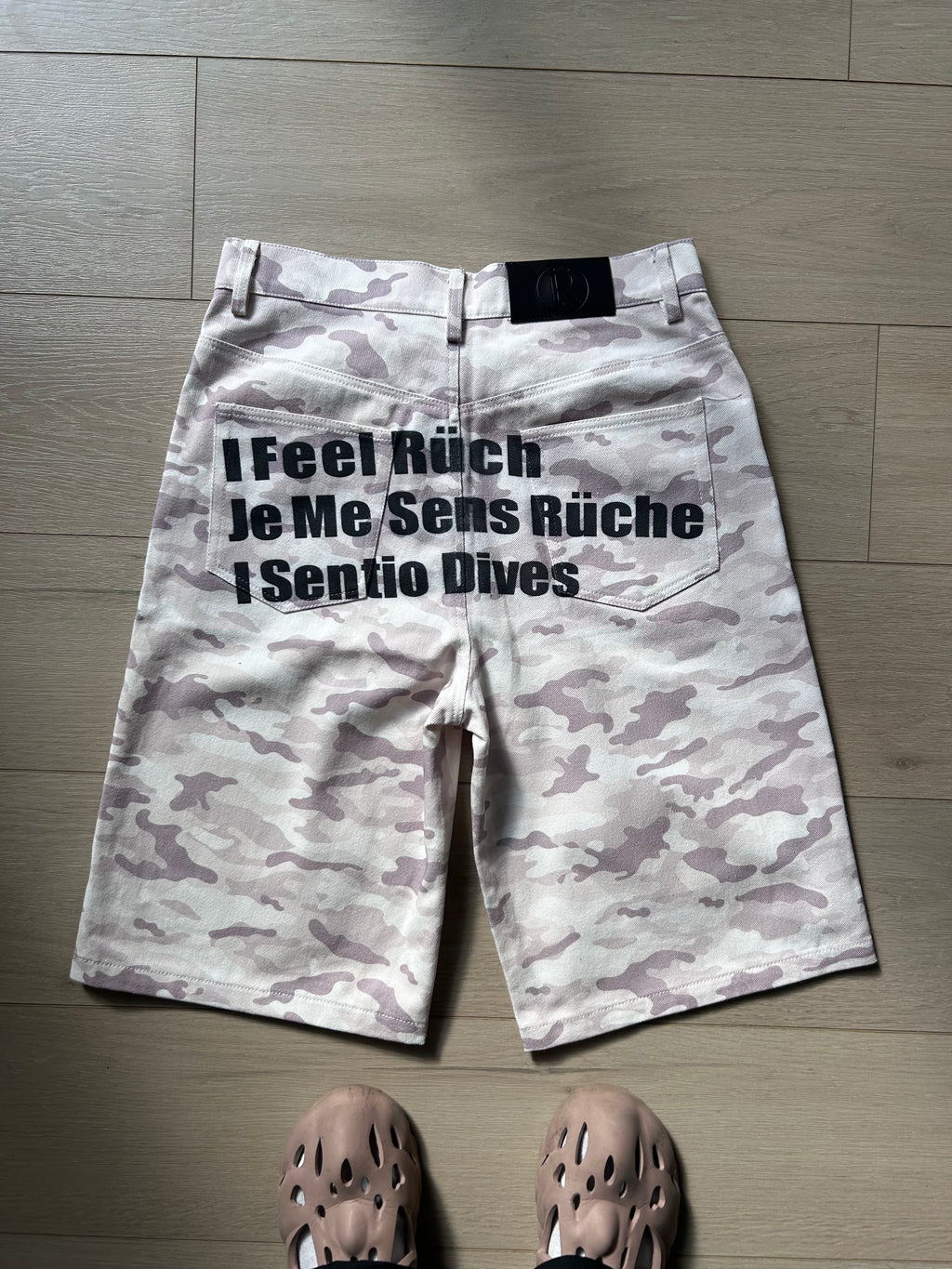 "I Feel Rüch" Camo Jorts